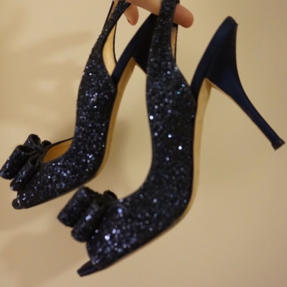 Kate Spade navy Sela Heels